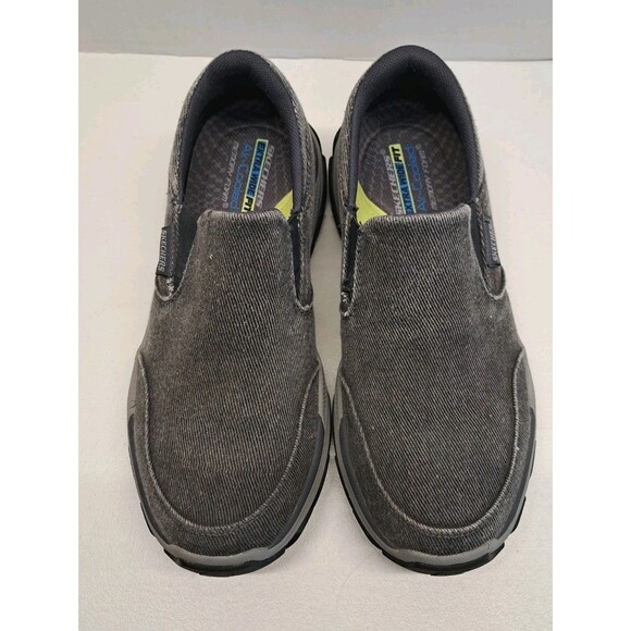 Other - Skechers Respected Fallston Charcoal Men's Slip-On Shoes - Size 9.5